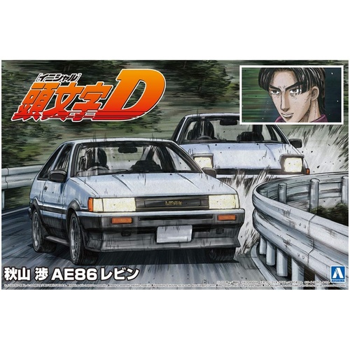 Aoshima 1/24 Akiyama Watatru AE86 LEVIN - Initial D