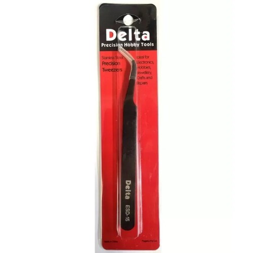 Delta Stainless Steel Curved Tweezers