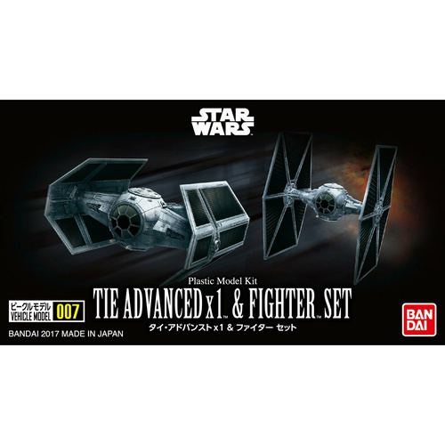 Vehicle Model 007 Tie Advanced X 1 & Fighter Set