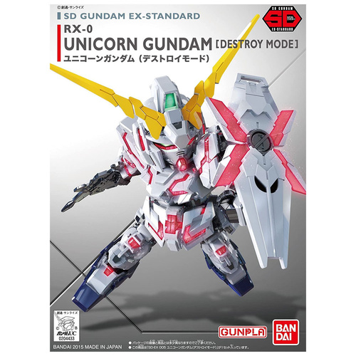 SD Gundam Ex-Standard 005 Unicorn Gundam (Destroy Mode)