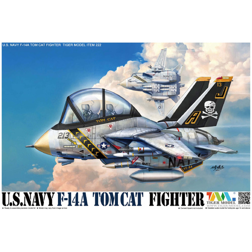 Tiger Model Cute Fighter U.S. NAVY F-14A TOMCAT